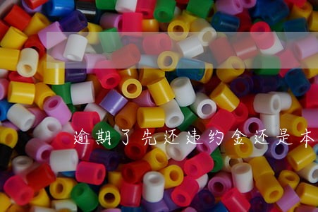 逾期了先还违约金还是本金 逾期了先还违约金还是本金