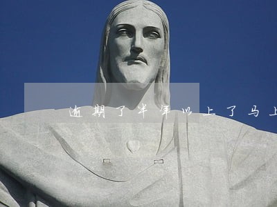 逾期了半年以上了马上就立案了 逾期了半年以上了马上就立案了