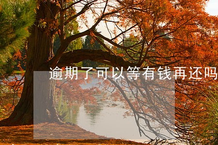 逾期了可以等有钱再还吗 逾期了可以等有钱再还吗