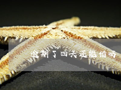 逾期了四天还能借吗 逾期了四天还能借吗