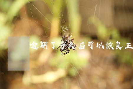 逾期了多久后可以恢复正常 逾期了多久后可以恢复正常