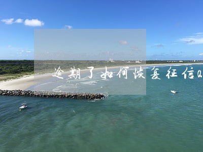 逾期了如何恢复征信app 逾期了如何恢复征信app