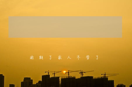 逾期了家人不管了 逾期了家人不管了
