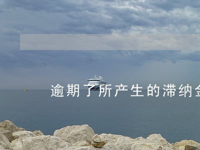 逾期了所产生的滞纳金应该给谁 逾期了所产生的滞纳金应该给谁
