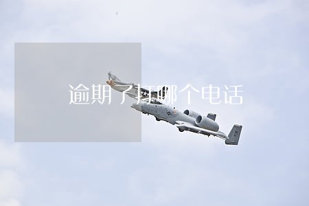 逾期了打哪个电话 逾期了打哪个电话
