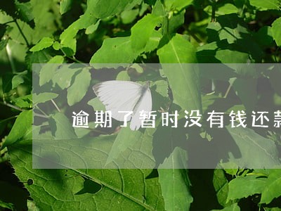 逾期了暂时没有钱还款怎么办 逾期了暂时没有钱还款怎么办