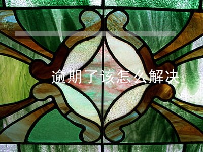 逾期了该怎么解决 逾期了该怎么解决