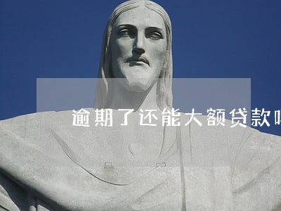 逾期了还能大额贷款吗 逾期了还能大额贷款吗