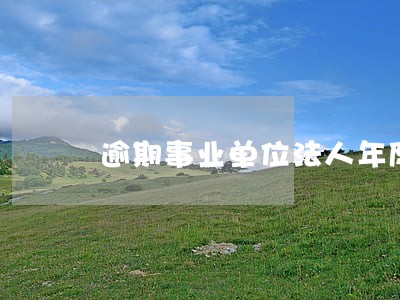 逾期事业单位法人年度报告 逾期事业单位法人年度报告