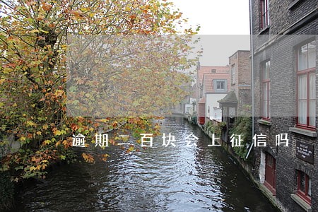 逾期二百块会上征信吗 逾期二百块会上征信吗