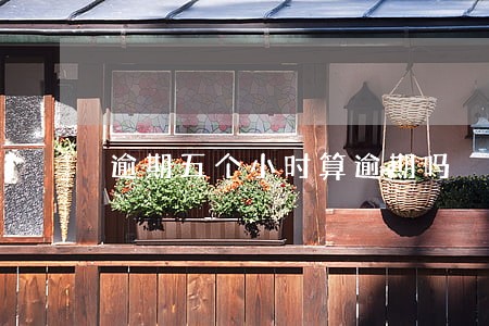 逾期五个小时算逾期吗 逾期五个小时算逾期吗