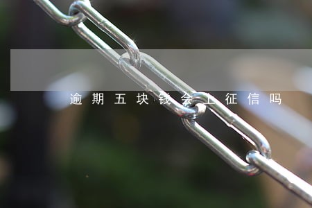逾期五块钱会上征信吗 逾期五块钱会上征信吗