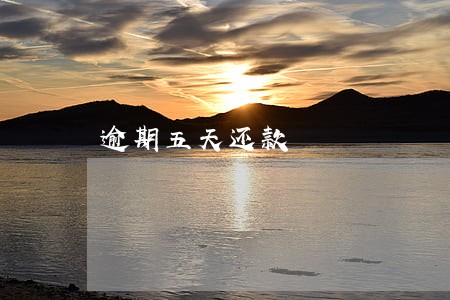 逾期五天还款 逾期五天还款