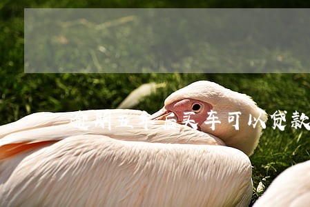 逾期五年后买车可以贷款 逾期五年后买车可以贷款