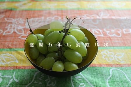 逾期五年后消除几次 逾期五年后消除几次