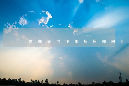 逾期交付使用房屋期间什么意思