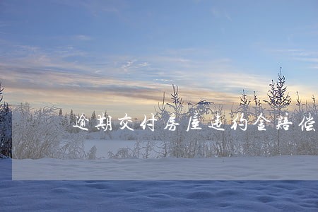 逾期交付房屋违约金赔偿上限 逾期交付房屋违约金赔偿上限