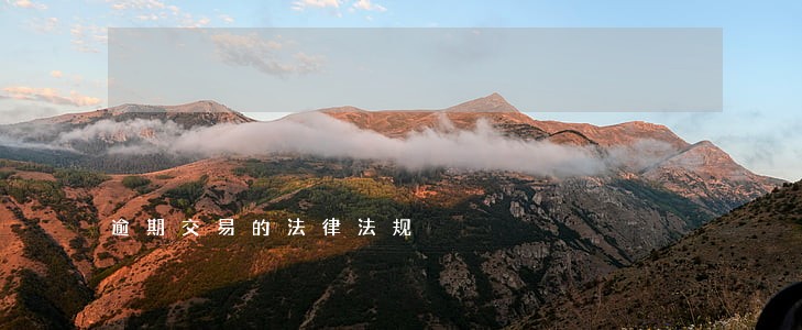 逾期交易的法律法规 逾期交易的法律法规