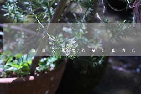 逾期交楼违约金起止时间 逾期交楼违约金起止时间