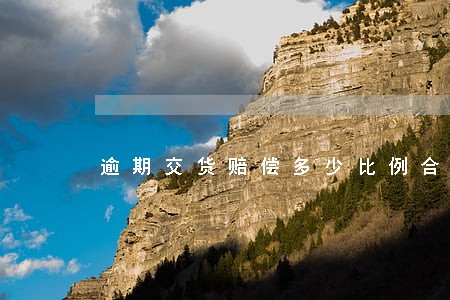 逾期交货赔偿多少比例合适