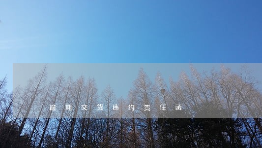 逾期交货违约责任函