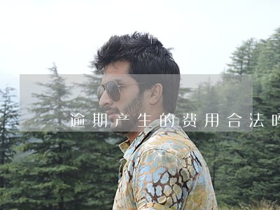 逾期产生的费用合法吗 逾期产生的费用合法吗