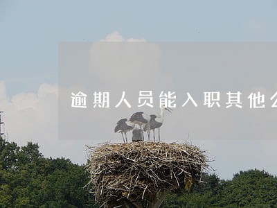 逾期人员能入职其他公司吗 逾期人员能入职其他公司吗