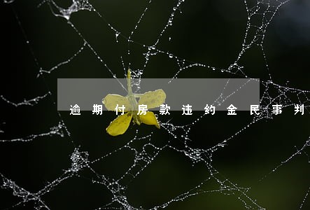 逾期付房款违约金民事判决书 逾期付房款违约金民事判决书