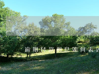 逾期付款利息如何表述 逾期付款利息如何表述