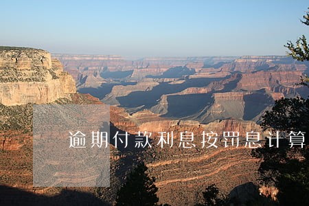 逾期付款利息按罚息计算 逾期付款利息按罚息计算