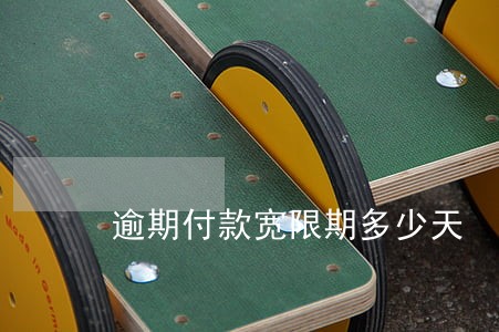 逾期付款宽限期多少天 逾期付款宽限期多少天