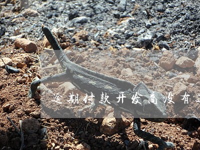逾期付款开发商没有通知 逾期付款开发商没有通知