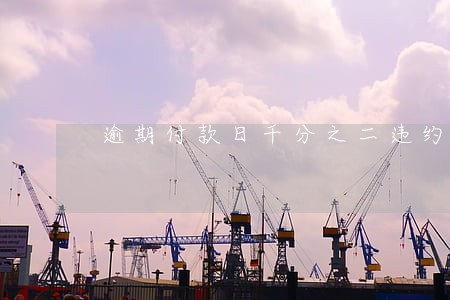 逾期付款日千分之二违约金高吗 逾期付款日千分之二违约金高吗
