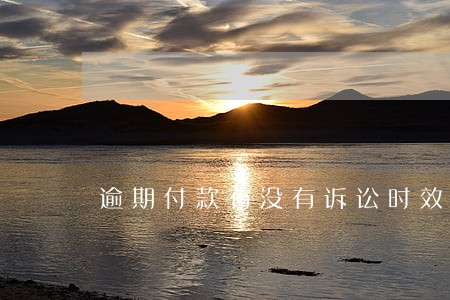 逾期付款有没有诉讼时效 逾期付款有没有诉讼时效