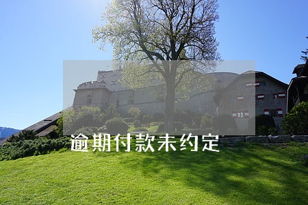 逾期付款未约定 逾期付款未约定