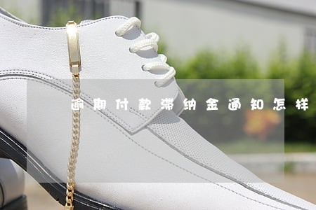逾期付款滞纳金通知怎样写 逾期付款滞纳金通知怎样写