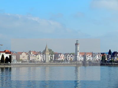 逾期付款的债务利息司法解释 逾期付款的债务利息司法解释