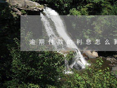 逾期付款的利息怎么算