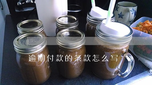 逾期付款的条款怎么写 逾期付款的条款怎么写