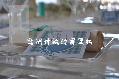 逾期付款的留置权 逾期付款的留置权