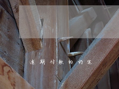 逾期付款的约定 逾期付款的约定