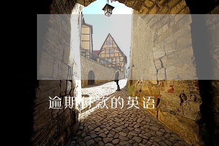 逾期付款的英语 逾期付款的英语