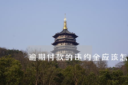 逾期付款的违约金应该怎么算 逾期付款的违约金应该怎么算