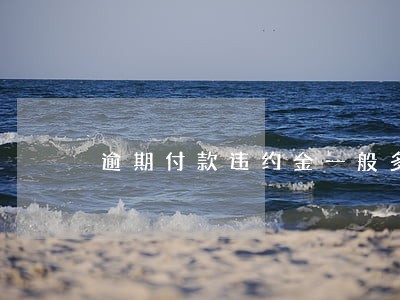 逾期付款违约金一般多少 逾期付款违约金一般多少