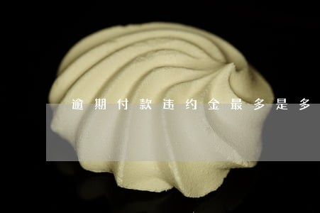 逾期付款违约金最多是多少 逾期付款违约金最多是多少
