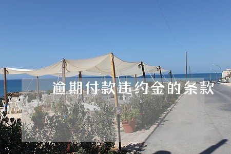 逾期付款违约金的条款 逾期付款违约金的条款