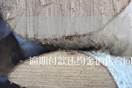 逾期付款违约金销售合同 逾期付款违约金销售合同