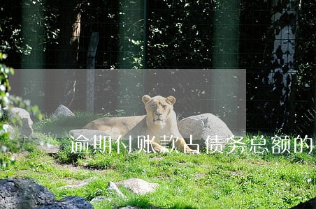 逾期付账款占债务总额的比例 逾期付账款占债务总额的比例