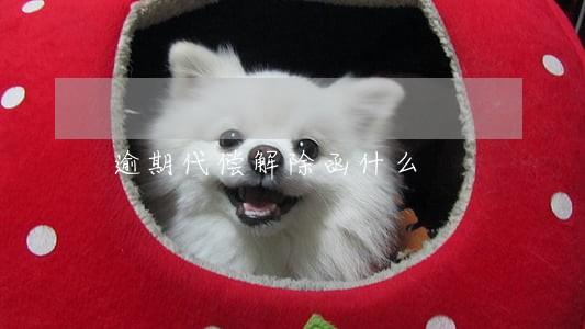 逾期代偿解除函什么
