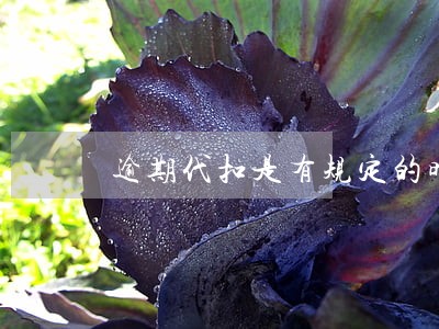 逾期代扣是有规定的时间吗 逾期代扣是有规定的时间吗